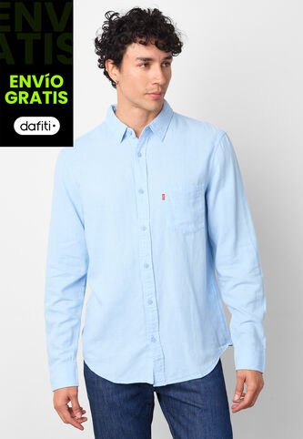 Camisa Levi's Sunset 1 Pocket Azul Levis