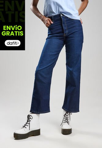 Jean Levi's Ribcage Straight Ankle Fit Índigo Oscuro Levis