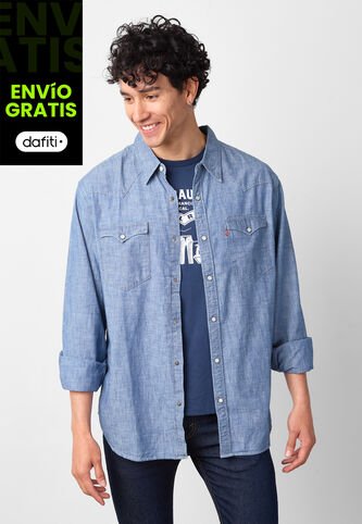 Camisa Denim Levi's Barstow Índigo Medio Levis