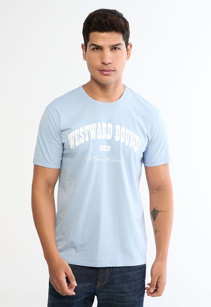 Camiseta Celeste Claro- Blanco Levi's