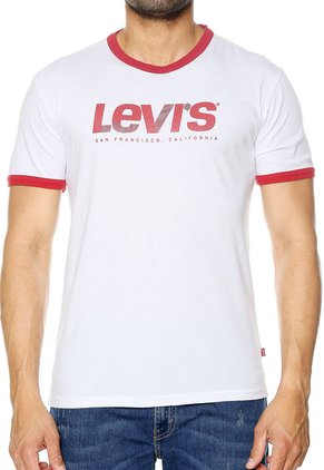 Camiseta Blanco-Rojo Levi´s