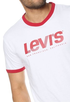 Camiseta Blanco-Rojo Levi´s