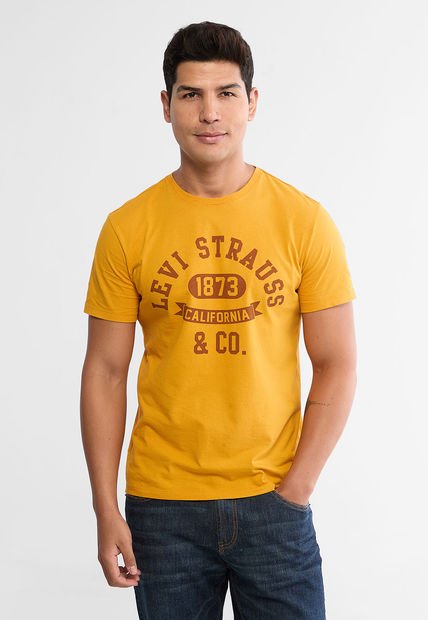 Camiseta Mostaza-Borgoña Levi's