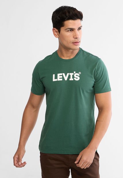 Camiseta Verde Oscuro-Blanco Levi's