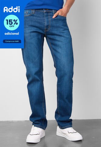 Pantalón Levi's 514 Straight Fit Índigo Medio Levis