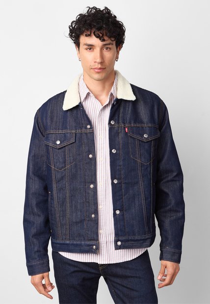 Chaqueta Denim Levi's Sherpa índigo Oscuro