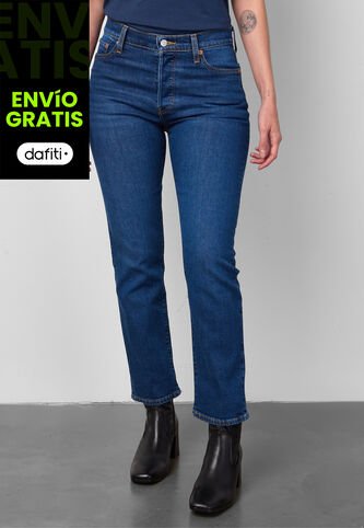 Jean Levi's Wedgie Straight Fit Índigo Medio Levis