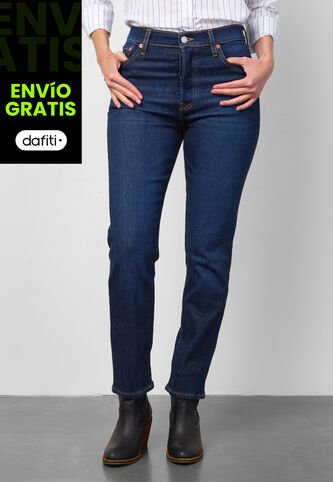 Jean Levi's Wedgie Straight Fit Índigo Oscuro Levis