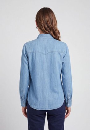 Camisa Denim Levi's Iconic Western Índigo Claro