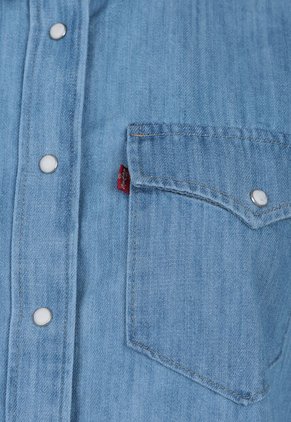 Camisa Denim Levi's Iconic Western Índigo Claro