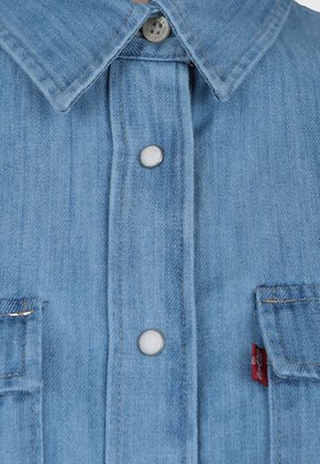 Camisa Denim Levi's Iconic Western Índigo Claro