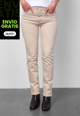 Jean Levi's 724 Slim Straight Fit Caqui Levis