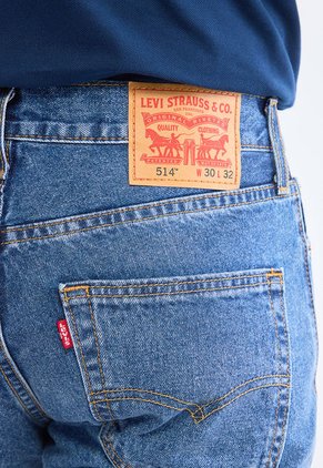 Jean Levi's 514 Straight Fit Índigo Medio