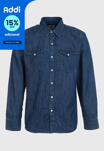 Camisa Denim Levi's Barstow Western Índigo Oscuro Levis