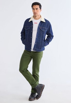 Chaqueta Denim Levi's Sherpa Trucker Índigo Oscuro
