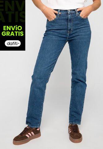 Jean Levi's 724 Slim Straight Fit Í­ndigo Medio Levis