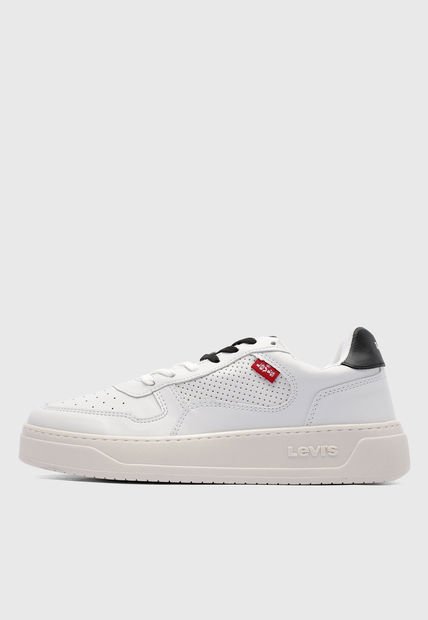 Tenis Blanco-Marfil-Negro Levi's Glide