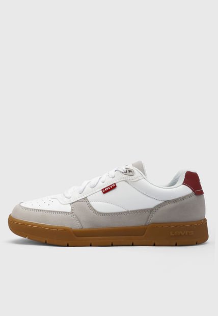 Tenis Lifestyle Blanco-Gris-Miel Levi's La Jolla