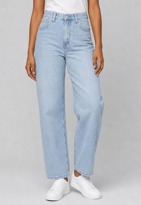Jean Levi's Easy Dad Straight Fit Índigo Claro