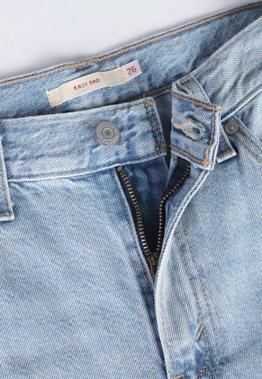 Jean Levi's Easy Dad Straight Fit Índigo Claro