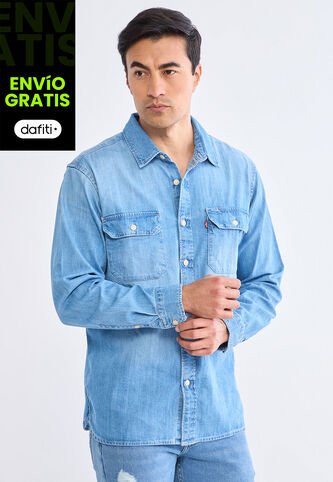 Camisa Denim Levi's Jackson Worker Índigo Medio Levis