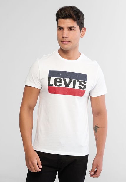 Camiseta Blanco-Azul Navy-Rojo Levi's