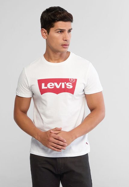 Camiseta Blanco-Rojo Levi's