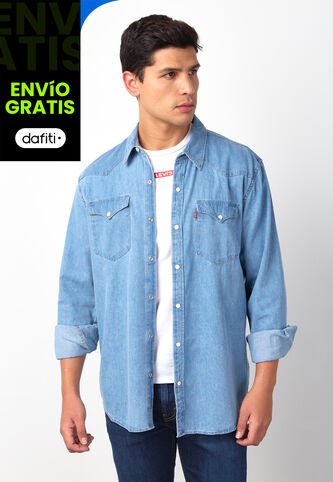 Camisa Denim Levi's Classic Western Índigo Claro Levis