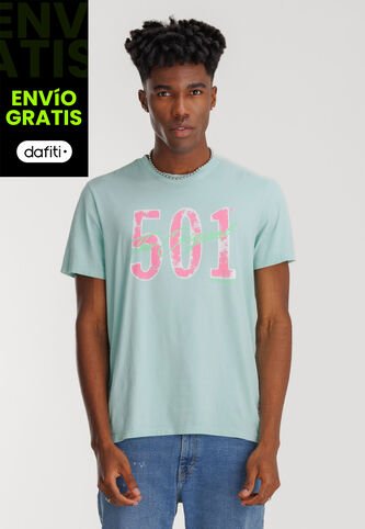 Camiseta Levi's Graphic 501 Aguamarina Levis