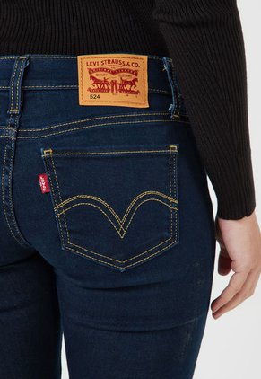 Jean Azul Navy Levi's 524 Skinny Fit