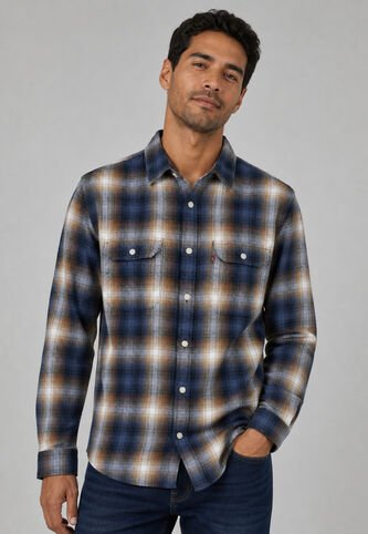 Camisa Levi's Jackson Worker Azul Levis