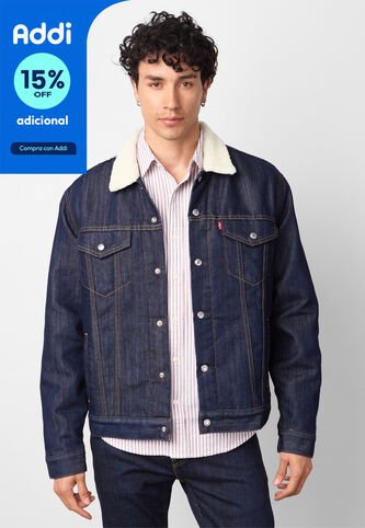 Chaqueta Denim Levi's Sherpa índigo Oscuro Levis