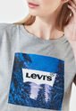 Camiseta Gris-Azul-Blanco Levi's de Levis