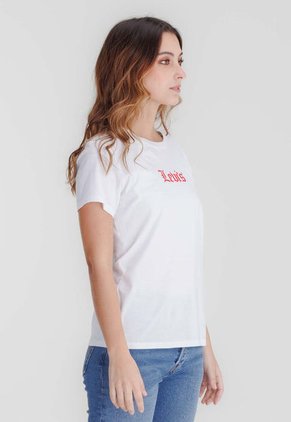 Camiseta Blanco-Rojo Levi's