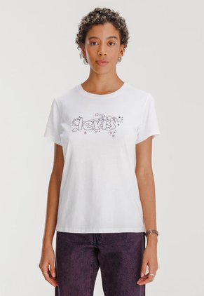 Camiseta Blanco-Negro-Lila Levi's