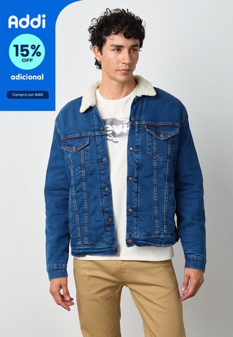 Chaqueta Denim Levi's Sherpa Trucker Índigo Medio Levis