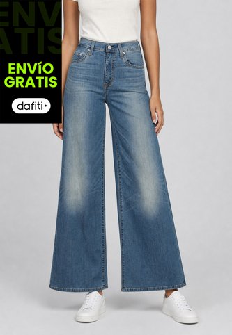Jean Levi's 728 Wide Leg Fit Índigo Medio Levis