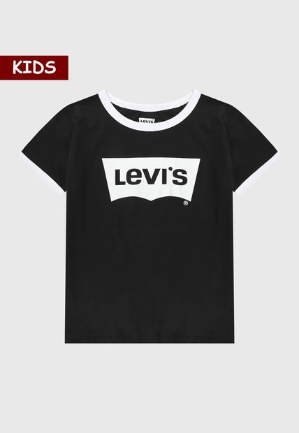 Camiseta Negro-Blanco Levi's Kids