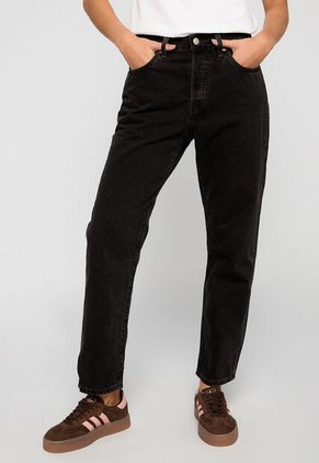 Jean Levi's 501 Original Cropped Fit Negro