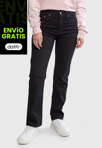 Jean Levi's 724 Slim Straight Negro Levis