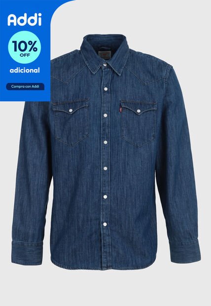 Camisa Denim Levi's Barstow Western Índigo Oscuro