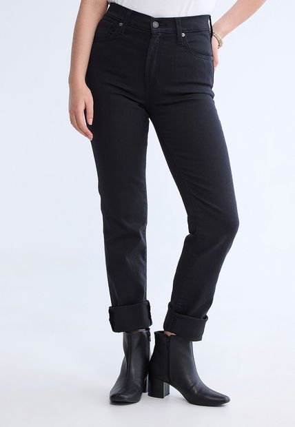 Jean Negro Levi's 724 Slim Straight Fit