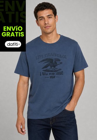 Camiseta Levi's Relaxed Fit Azul Levis