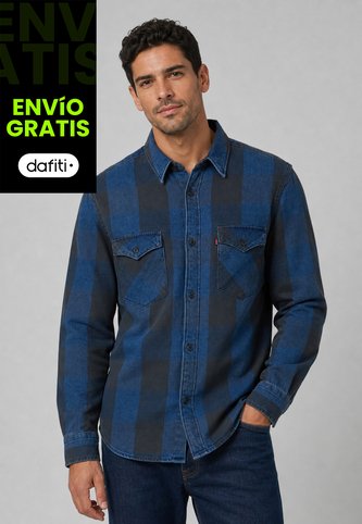 Camisa Denim Levi's Relaxed Western  Azul Levis