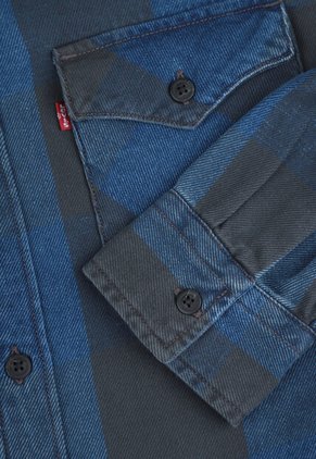 Camisa Denim Levi's Relaxed Western  Azul