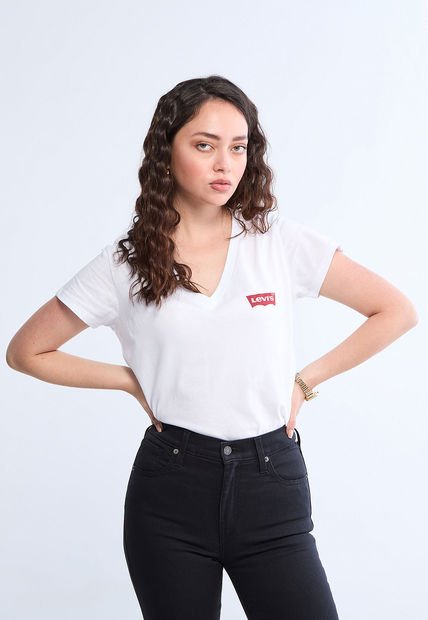 Camiseta Blanco-Rojo Levi's