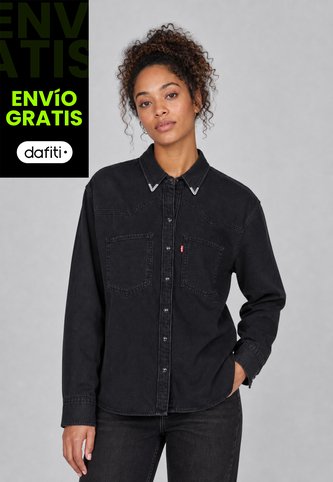 Camisa Denim Levi's Teadora Western Negro Levis