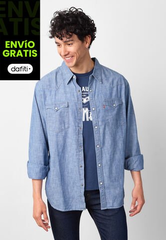 Camisa Denim Levi's Barstow Índigo Medio Levis