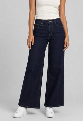 Jean Levi's 318 Shaping Wide Leg Fit Índigo Oscuro Levis