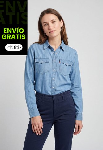 Camisa Denim Levi's Iconic Western Índigo Claro Levis